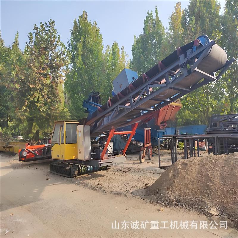 螺旋式自动扒料装车机 干土堆取料输送机 履带式行走扒渣机4