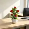 Amazon bonsái artificial de 7 árboles frutales, plantas frutales en maceta festivas y prósperas para decoración del hogar y la sala de estar