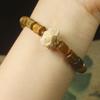 Pulsera de cuentas de barril de sándalo verde, caja de madera de boj, accesorios de loto, cuentas de juego literario para mujer, cuentas de rosario, joyería al por mayor