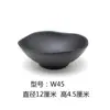 Vajilla de Porcelana de Imitación Negra Restaurante Coreano de Hot Pot Recipiente Pequeño para Salsas Comercial Creativo Tazón Japonés para Sopa Restaurante de Melamina Tazón para Arroz