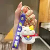 Llavero de Muñeca de Goma Suave Linda Colgante Pequeño Encanto para Bolsa de Regalo Promocional Llavero Pequeño de Regalo