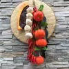 Pimentas, Milho Falso, Alho, Amendoins, Vegetais, Frutas, Restaurante de Fazenda, Decorações de Modelo de Campo de Horta, Cordas para Pendurar