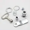 Fechadura de chave triangular lixo trem metrô elevador fechadura válvula chave chave triangular universal torneira Hatan lock