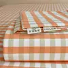 2026 Nuevo Modelo Clase A Grado Maternidad 100% Algodón Cepillado Engrosado Sábana para Cama Estilo Simple Rayada Sábana para Cama del Hogar para Dormitorio