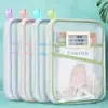 Bolsa de clasificación de materias, bolsa de archivo de malla transparente, apertura grande con cremallera, bolso de mano para estudiantes para llevar libros, bolsa de tutoría para exámenes