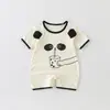 Ropa de Verano para Bebés Niños, Lindo Mameluco de Pequeño Panda, Traje Delgado de Gateo de Verano, Ropa para Aire Acondicionado, Mono Exterior