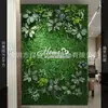 [Yancao Rubei] Muro Vegetal Artificial 1 Metro Cuadrado Césped Artificial Pared de Fondo Firma Planta Encriptación Hojas Verdes Milán