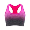 Roupa íntima esportiva Zhanrun Cross-border 2110 Sem Costura Gradiente para Corrida, Fitness, Yoga com Bojo Removível