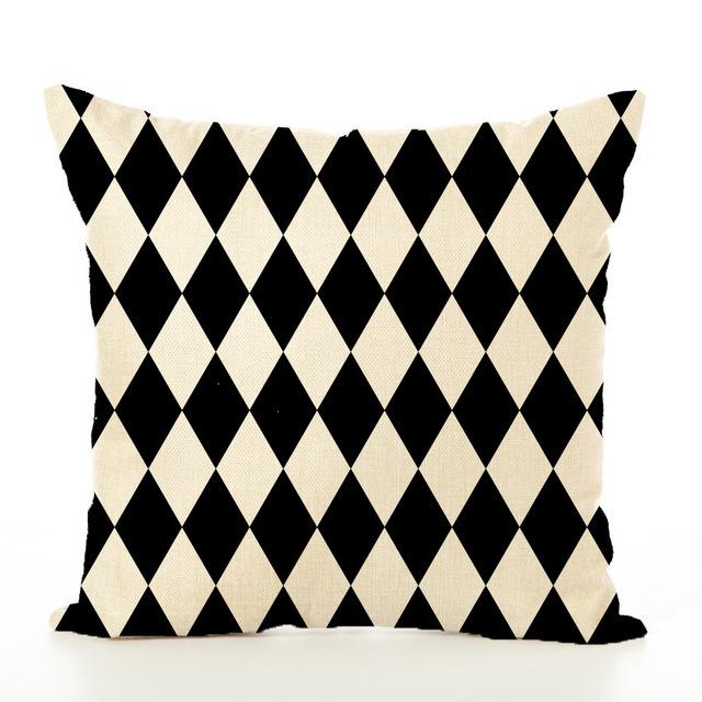 Pillow-Case-Cover-Plaid-Geomet