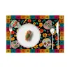 Nuevo camino de mesa Halloween Amazon TEMU, camino de mesa estilo americano, mantel largo de lino, específicamente para mesas de té