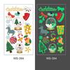 Adesivo de tatuagem de Natal luminoso transfronteiriço para crianças Cartoon à prova d'água para eventos de festa de férias Adesivo de decoração de festa