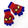 Luvas de Tricô Quentes para Crianças Luvas de Estudante Estampadas com Desenhos Animados Luvas Estampadas com Homem-Aranha de Anime
