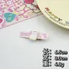 Presilhas de Cabelo Acrílicas Fofas e Adoráveis para Crianças, Presilhas Bico de Pato, Presilhas Laterais Doces para Franja de Meninas, Acessórios de Cabelo de Desenho Animado