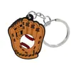 Chaveiro de PVC de Desenho Animado Esportivo Transfronteiriço em Estoque, Acessórios de Bolsa Fofos Estilo Ins, Pequeno Pingente de Presente, Porta-Chaves