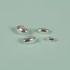Plata de Ley S925 Cuentas de Plata Oliva Pulsera DIY Hecha a Mano Collar Accesorios de Cuentas Cuerda de Perlas Accesorios de Conexión de Cuentas