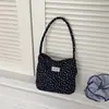 2026 Verano Simple Nuevo Estilo Coreano Estampado de Lunares Bolso de Hombro Tote de Gran Capacidad Bolso de Mano Simple de Moda para Mujeres