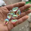 Accesorios de iluminación colgante de cristal venta al por mayor colgante accesorios cortina de cuentas gotas de agua lisas multicolor tamaño completo