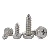 Venta al por mayor del fabricante Tornillos autorroscantes hexagonales exteriores de acero inoxidable 304 M3M6 Tornillos autorroscantes hexagonales en cruz con arandelas