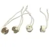 Portalámparas de Cerámica GU10 Portalámparas Accesorios para Lámparas Portalámparas de Cerámica G5.3 Base para Lámpara Halógena con Cable de Silicona Resistente a Altas Temperaturas