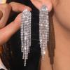 Pendientes de Borla con Forma de Gota de Agua y Mariposa Incrustados de Diamantes de Lujo y Exquisitos Pendientes de Princesa Dulce para Mujer Pendientes Explosivos Transfronterizos Europeos y Americanos