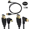 Cabo de Dados USB 3.0 Macho para Tipo-C Macho com Parafusos Cabo de Dados USB-C 3.0 com Painel de Parafuso e Parafusos