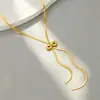 Cadena de Clavícula Personalizada, de Moda y de Alta Gama, Collar Ultra Largo Ajustable, Diseño de Lujo Ligero, Cadena de Cuello Simple y Versátil para Mujer