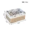 Cesta de Armazenamento Trançada de Corda de Papel Caixa de Armazenamento Organizador de Roupas Cesta de Armazenamento de Cosméticos Cesta de Armazenamento para Mesa de Centro Desktop