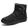 Zapatos de algodón mujer invierno poliuretano botas largas cálidas de caña alta pareja talla grande botas de nieve con forro de felpa engrosadas protección contra el frío