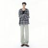 High Street Americana 2026 Primavera/Verão Novos Jeans Masculinos Retro Soltos Retos Versáteis Casuais Lavados Calças Compridas