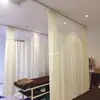 Fabricante Cortinas Hospitalares Cortinas de Trilho em L em U Clínica Salão de Beleza Centro de Bem-Estar Cortinas de Divisória de Leito