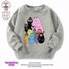 Sudadera de Manga Larga para Niños Barbapapa Otoño 2022 Ropa con Capucha Delgada Dibujo Animado Superior Primavera y Otoño