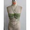 Sujetador estilo europeo y americano AYJ, cadena corporal de AliExpress, sujetador sexy de borlas, halter europeo y americano sin espalda con cuentas de piedra
