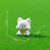 Miniaturas fofas de paisagem com filhotes de Beagle e Golden Retriever, acessórios de decoração DIY, enfeites para carro e mesa