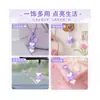 Llavero con colgante de corazón de dopamina, accesorios para hacer tú mismo, accesorios de llave hechos a mano con cuentas, regalos creativos, decoración para mochila