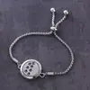 Regalo novia acero titanio hueco aromaterapia abierto pulsera aceite esencial tamaño ajustable europeo y americano pulsera perfume moda