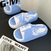 Pantuflas Zapatos de Verano para Mujer EVA Explosiones Comprador de una Palabra Sandalias para Casa para Pareja Estudiante Zapatos de Suela Blanda para Hombre