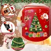 Ct493-497 Imán para Refrigerador de Árbol de Navidad Transfronterizo Papá Noel Reno Muñeco de Nieve Decoración Navideña Pegatina Magnética de PVC