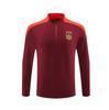 Uniformes de Fútbol de Club Trajes de Otoño e Invierno Deportivos para Hombres y Mujeres Uniformes de Entrenamiento de Competición de Fitness de Media Cremallera de Manga Larga con Estampado