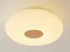 Lámpara de Techo para Dormitorio con Veta de Madera Estilo Nórdico Minimalista Moderno Casa de Huéspedes Sala de Estudio Lámpara de Techo LED Moldeada Estilo Crema