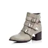 Hebilla de Cinturón Europea y Americana Botas Romanas Retro Punta Fina Talla Grande Botas de Mujer Tallas 40414243 Tacón Alto Botines Comercio Exterior Botas