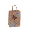 Bolsa de papel kraft, bolsa de regalo vintage, bolsa de embalaje creativa, bolso de mariposa liso, bolsa de papel de regalo
