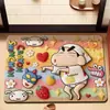Novo Tapete de Chão de Lama Diatomácea Crayon Shin-chan Banheiro Absorção de Água Secagem Rápida Tapete Antiderrapante para Pés Sala de Estar Resistente à Sujeira Tapete Resistente ao Desgaste