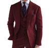 Nuevo traje de Amazon para hombre, traje de tres piezas ajustado, para negocios, banquetes, padrinos de boda, novios.