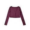 Cardigan Delgado de Tencel con Cuello en V y Mangas Largas Verano Delgado Corto Dos Botones Versátil Chaqueta Protectora Solar Capa Exterior para Superponer