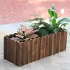 Jardinera Grande de Madera Maciza para Exteriores Macetero para Flores de Exterior Caja de Plantas Rectangular Maceta para Verduras de Balcón Maceta de Madera Madera Anticorrosiva
