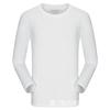 Actividad en grupo camiseta estampación imagen-algodón peinado liso cuello acanalado blanco cuello redondo manga larga camiseta