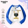 Rhythm Box Ropa sprunki Camiseta base para niños Primavera y otoño Camiseta infantil Top de manga raglán de manga larga para niñas Trendy