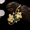 Estilo antigo Novo cocar passo shake corte hairpin material acessórios ramo flor porosa tassel pingente diy coroa de cabelo