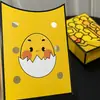 Caja de Empaque de Waffle de Huevo Estilo Nuevo, Popular en Xiaohongshu, Caja Desechable de Waffle de Huevo Explosivo Estilo Hong Kong