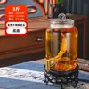Frasco de Vino para el Hogar, Botella de Vidrio Sellada de Gama Alta para Vino Medicinal de Ginseng, Frasco de Vino, Barril de Vino con Grifo, Fabricante Mayorista de Tanques de Vino
